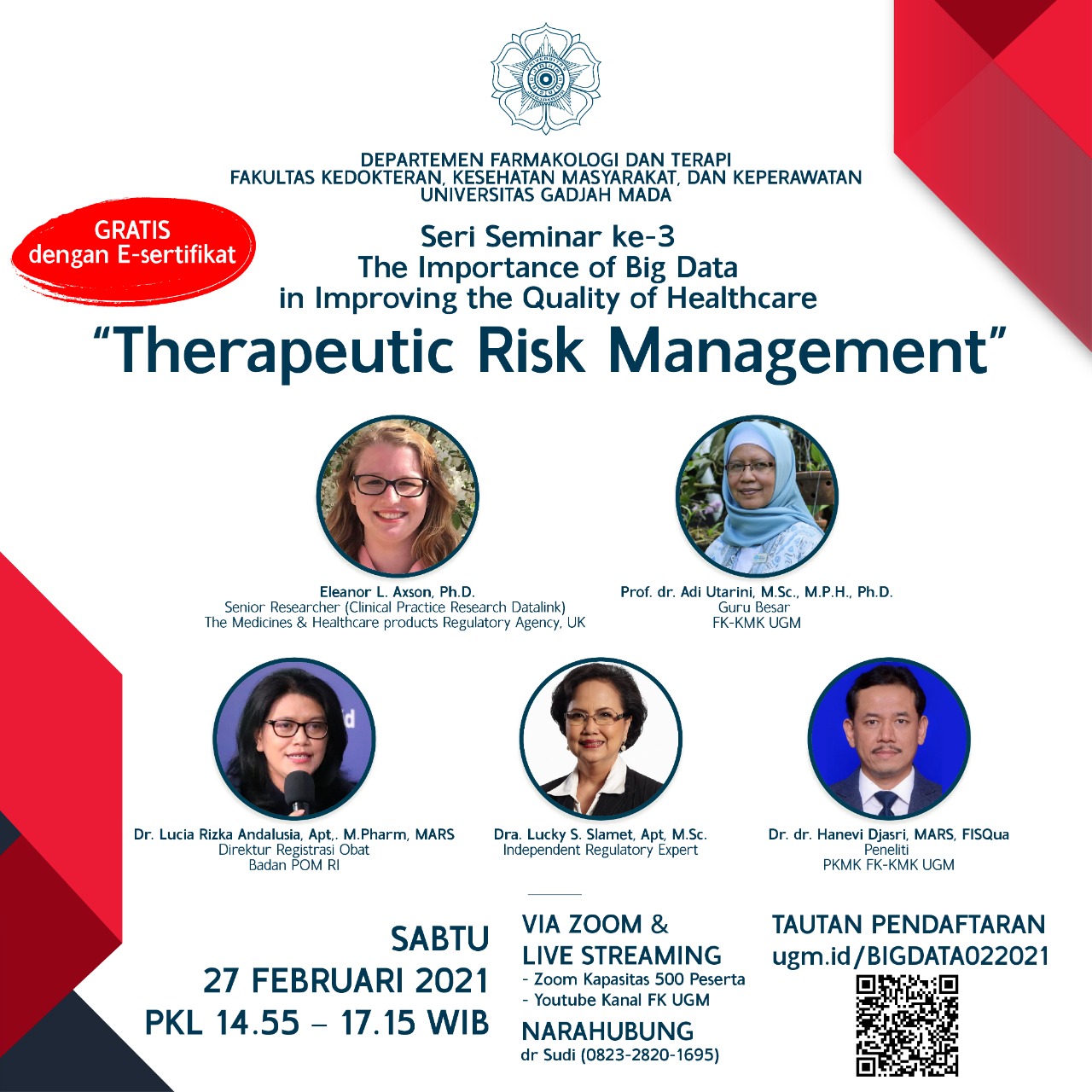 Seminar Daring “The Importance of Big Data  in Improving the Quality of Healthcare” vol. III THERAPEUTIC RISK MANAGEMENT